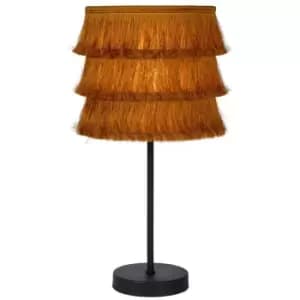 Image of Lucide EXTRAVAGANZA TOGO - Table Lamp - Ø18cm - 1xE14 - Ocher Yellow