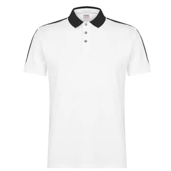 Image of Guess Tape Polo Shirt - White