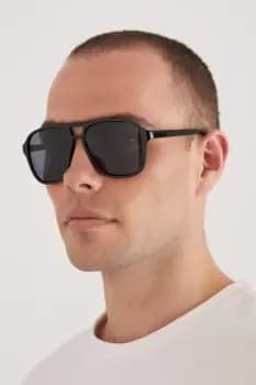 Image of Retro Aviator Frame Sunglasses