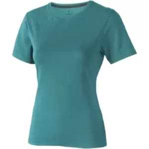 Image of Elevate Womens/Ladies Nanaimo Short Sleeve T-Shirt (XXL) (Aqua)