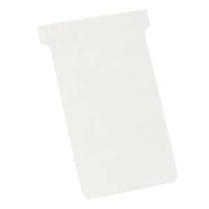 Image of Nobo T Cards Size 3 White for Nobo T Card Panels 1 x Pack of 100