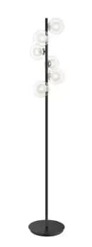 Image of Remy 6 Light Floor Lamp Chrome Black