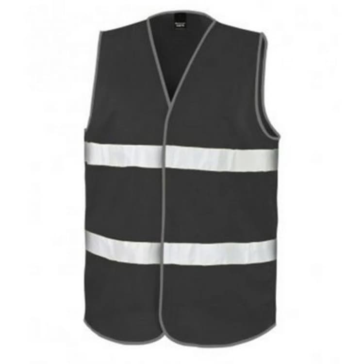 Image of Result Result Core Enhanced Vis Vest in Black Size: X-Small Black XS Unisex 5059444582226