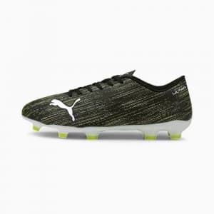Image of PUMA Ultra 4.2 FG/AG Mens Football Boots, Black/White/Yellow Alert, size 9.5, Shoes