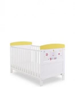 Image of Obaby Dumbo Cot Bed - Circus, White