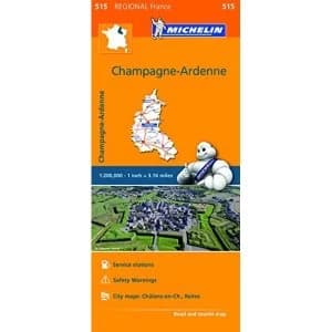 Image of Champagne-Ardenne - Michelin Regional Map 515 Map Sheet map 2016