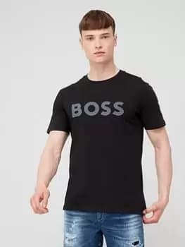 Image of BOSS Thinking 1 Regular Fit T-Shirt - Black, Size 2XL, Men