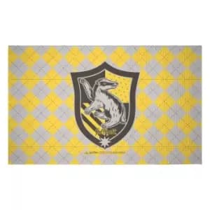 Image of Decorsome x Harry Potter Hufflepuff Shield Woven Rug - Small
