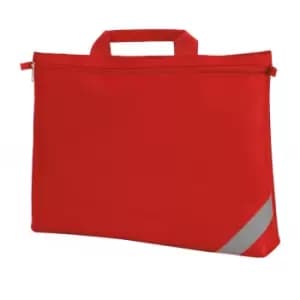 Image of Oxford Classic Portfolio Book Bag (Pack of 2) (One Size) (Red) - Shugon
