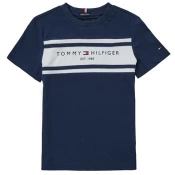 Image of Tommy Hilfiger DERREK boys's Childrens T shirt in Blue - Sizes 10 years,12 years,14 years,16 years