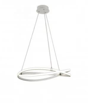 Image of Ceiling Pendant 60W LED 3000K, 4500lm, Dimmable White Acrylic