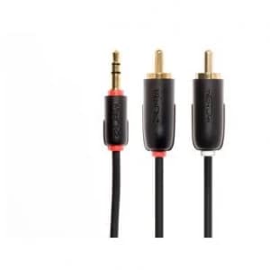 Image of Techlink NX2 3.5mm Stereo Plug to 2 x RCA/Phono Plugs audio cable 3m Black