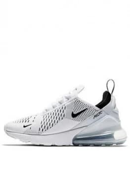 Image of Nike Air Max 270 - White , White/Black, Size 3, Women