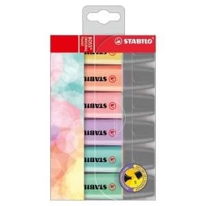 Image of Stabilo Boss Pastel Highlighters Chisel Tip 2 5mm Pastel Assorted Ref