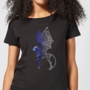 Image of Fantastic Beasts Tribal Thestral Womens T-Shirt - Black - M