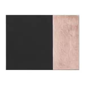 Image of Set of 4 Dipped Black/Rose Gold Leather Effect Placemats