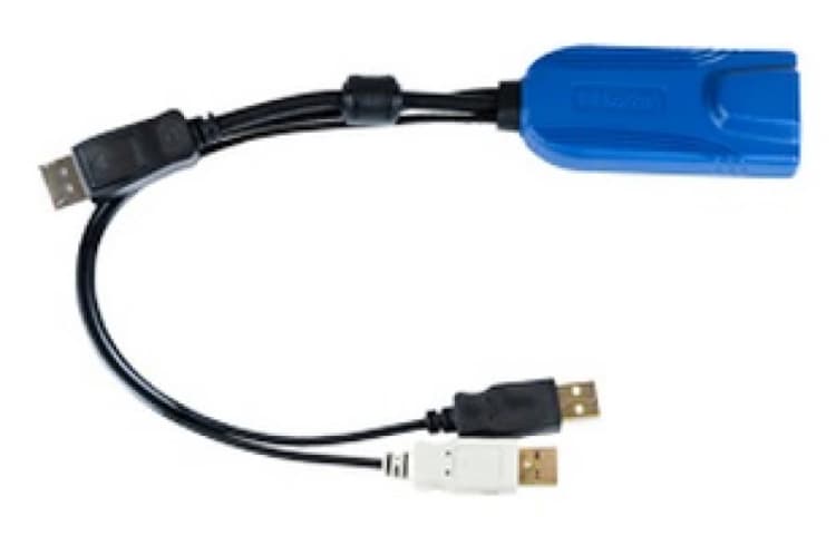 Image of Raritan D2CIM-DVUSB-DP KVM cable Black. Blue