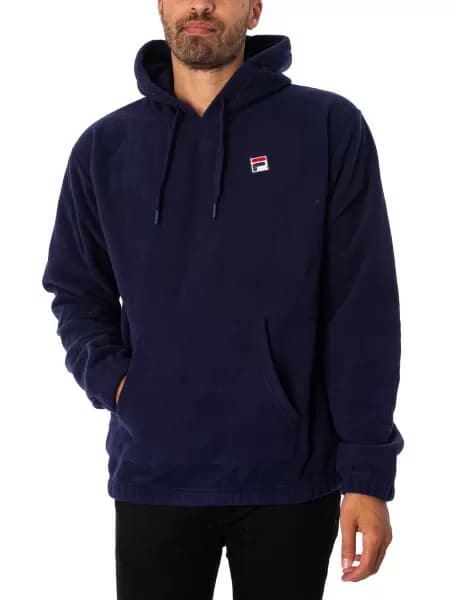 Image of Fila Finn Pullover Hoodie Navy XXL