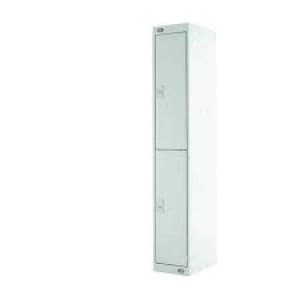 Image of Two Compartment Locker D300mm Light Grey Door MC00008