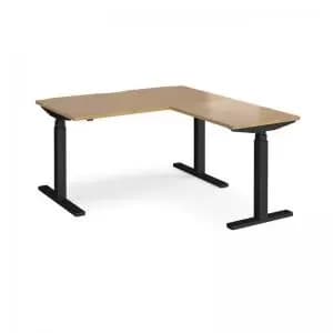 Image of Elev8 Touch sit-stand desk 1400mm x 800mm with 800mm return desk -