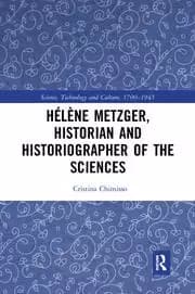 Image of Helene Metzger Historian and Historiographer of the Sciences