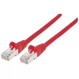 Image of Intellinet Network Patch Cable Cat6 5m Red Copper S/FTP LSOH / LSZH PVC RJ45 Gold Plated Contacts Snagless Booted Lifetime Warranty Polybag