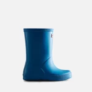 Image of Hunter Kids First Classic Wellington Boots - Poolhouse Blue - UK 6 Toddler