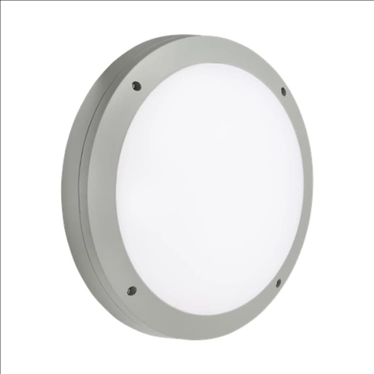 Image of Netlighting LED Round Bulkhead CCT Grey 230V IP65 18W Grey