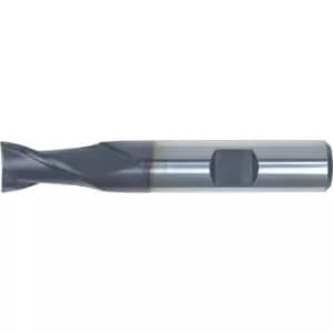 Image of 18.00MM HSS-Co 8% 2 Flute Weldon Shank Short Series Slot Drills - TiAlN Coated