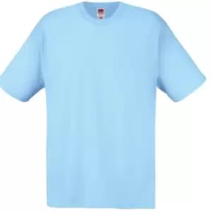 Image of Fruit Of The Loom Mens Screen Stars Original Full Cut Short Sleeve T-Shirt (2XL) (Sky Blue)