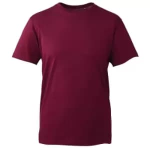 Image of Anthem Mens Organic T-Shirt (XS) (Burgundy)