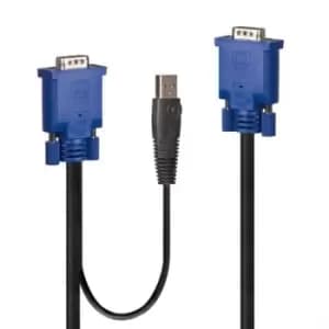 Image of Lindy 32186 KVM cable Black Blue 2 m