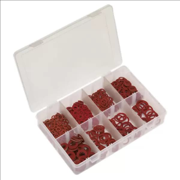 Image of Genuine SEALEY AB014FW Fibre Washer Assortment 600pc - Metric