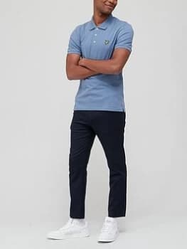 Image of Lyle & Scott Plain Polo Shirt - Grey Size M Men
