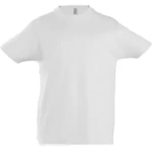 Image of SOLS Kids Unisex Imperial Heavy Cotton Short Sleeve T-Shirt (10yrs) (White)
