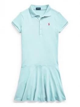 Image of Ralph Lauren Girls Polo Shirt Dress - Blue