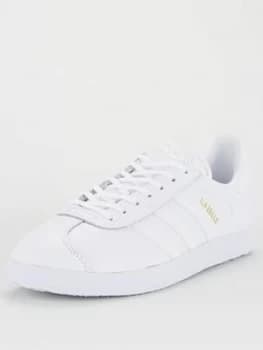 Image of adidas Originals Gazelle, White, Size 8.5, Men