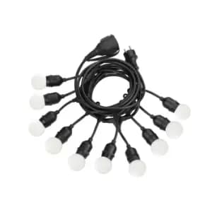 Image of Fiesta Outdoor Display Hanging Lights Black IP44, E27