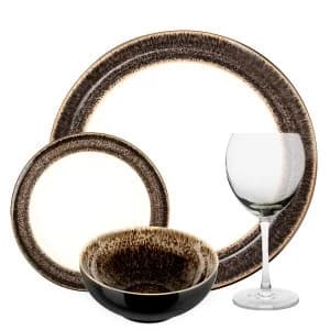 Image of Denby Praline 16 Piece Entertaining Set