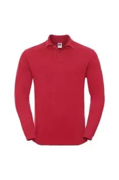 Image of Europe Long Sleeve Classic Cotton Polo Shirt