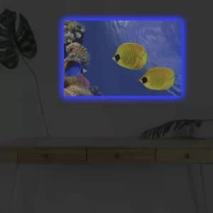 Image of 4570DHDACT-075 Multicolor Decorative LED Lighted Canvas Painting