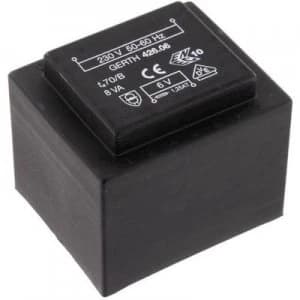 Image of PCB mount transformer 1 x 230 V 2 x 24 V AC 8 VA 166 mA