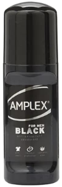 Image of Amplex Black Anti Stain Formula Roll On Deodorant For Him 50ml