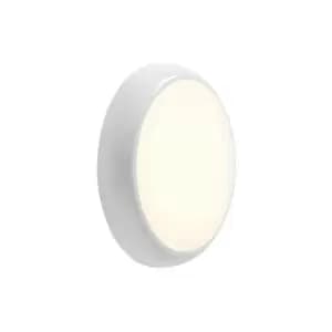 Image of Saxby Hero 18W LED Round Flush Light Gloss White with Emergency, IP65