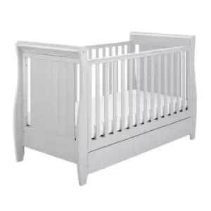 Image of Babymore Stella Drop Side Cot Bed Grey