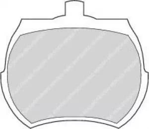 Image of Ferodo FDB824 Brake Pad Set Front Axle Premier Car