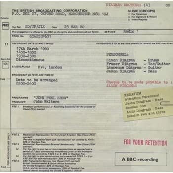 Image of Diagram Brothers - Peel Sessions CD