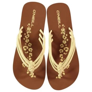 Image of ONeill Ditsy Flip Flops Ladies - Brown