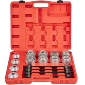 Image of VEVOR 28 PCS Pull and Press Sleeve Kit, 45# Steel Removal Installation Bushes Bearings Tool Kit, Bush Removal Insertion Sleeve Tool Set Works on Most