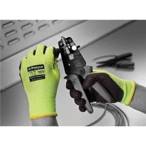 Image of Polyco Matrix MGP08 Size 8 Seamless Knitted Gloves Polyurethane Palm